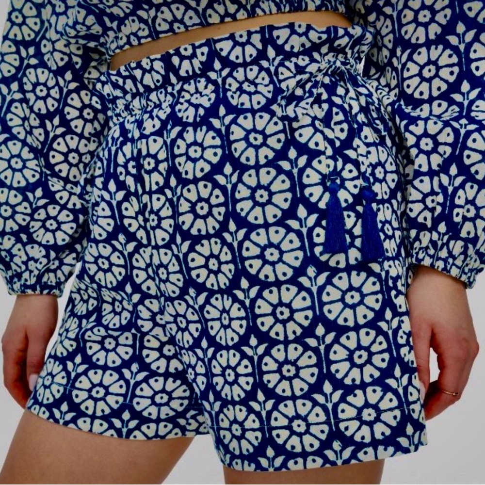 Roller Rabbit Navy and White Patterned Shorts - Picture 4 of 4